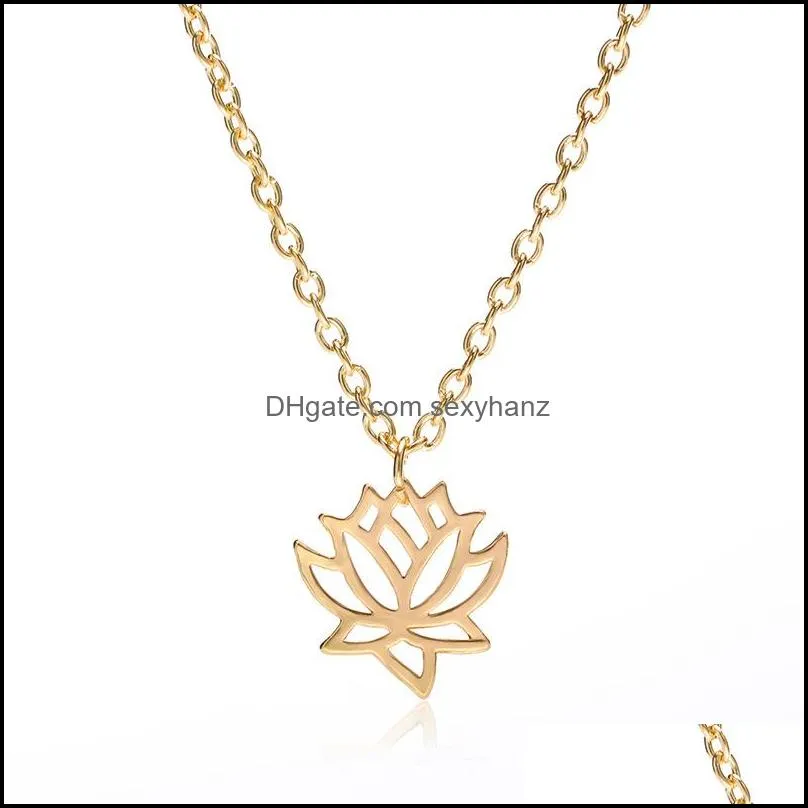 lotus choker necklace elegant good karma necklace