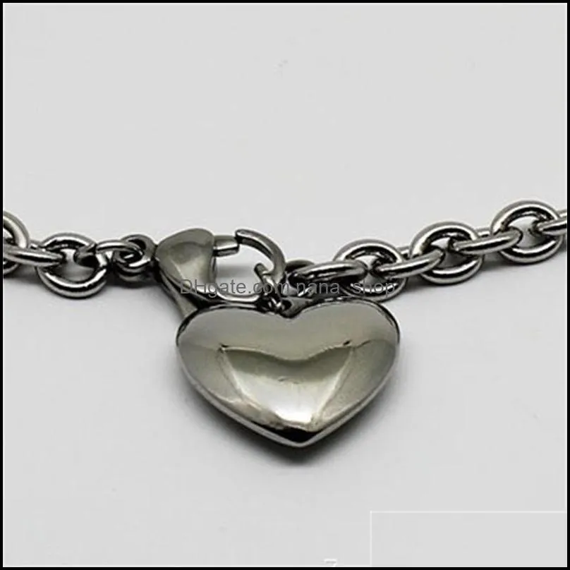 316l stainless steel titanium bracelets love peach heartshaped male and female couples bracelet jewelry wholesale 3675 q2