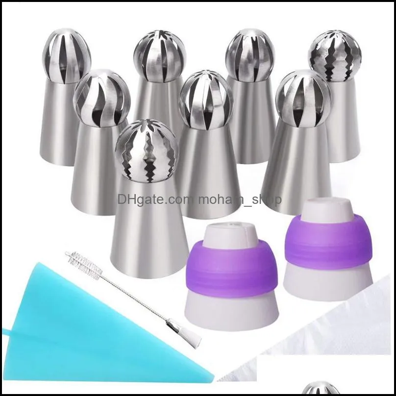 baking pastry tools torch cream nozzle icing piping set bag diy reusable lightweight kit for kitchen cake making elements