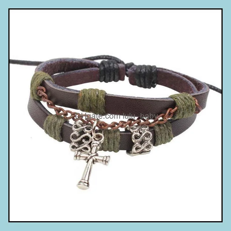 leather bracelet infinity bracelets charms bracelet bangles