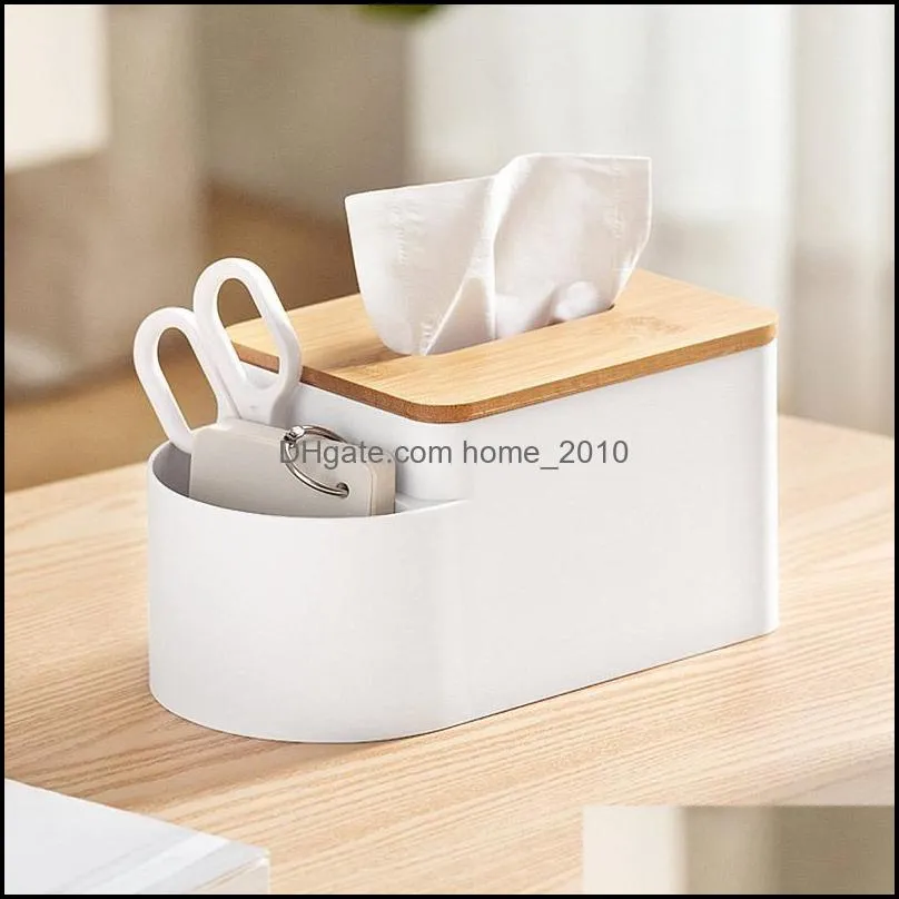 phoebe bamboo cover facial box and storage caddy for bathroom vanity countertops