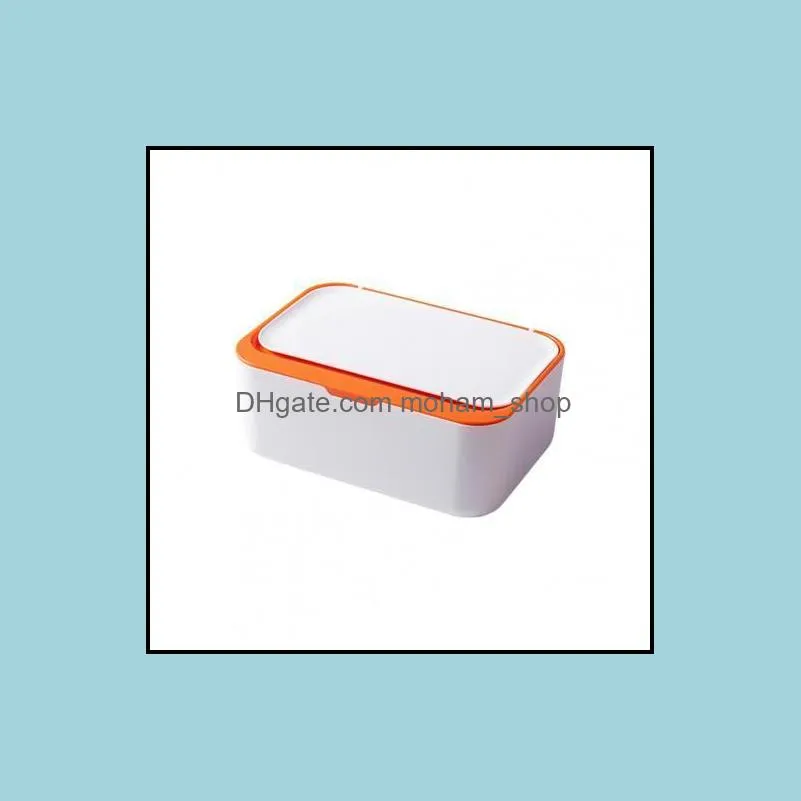 sturdy simple wet holder container pp box maintain clean for desktop