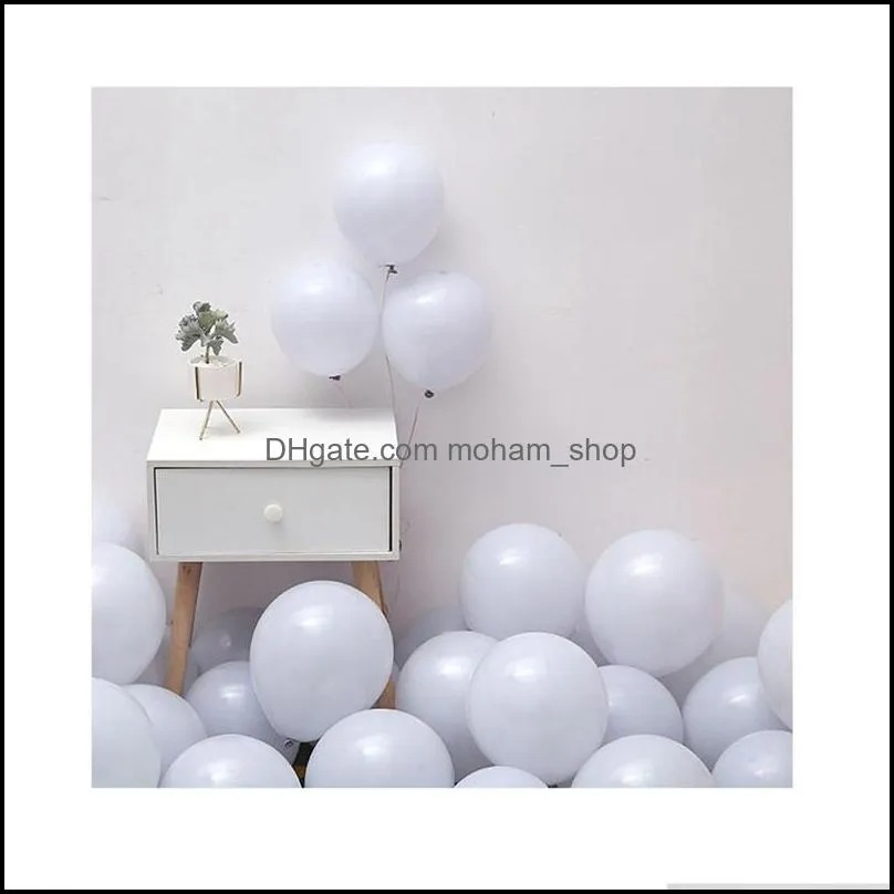 100pcs 10 inch macaron latex balloons wedding birthday decorations balloon festivals atmosphere decor round balloons vt1999