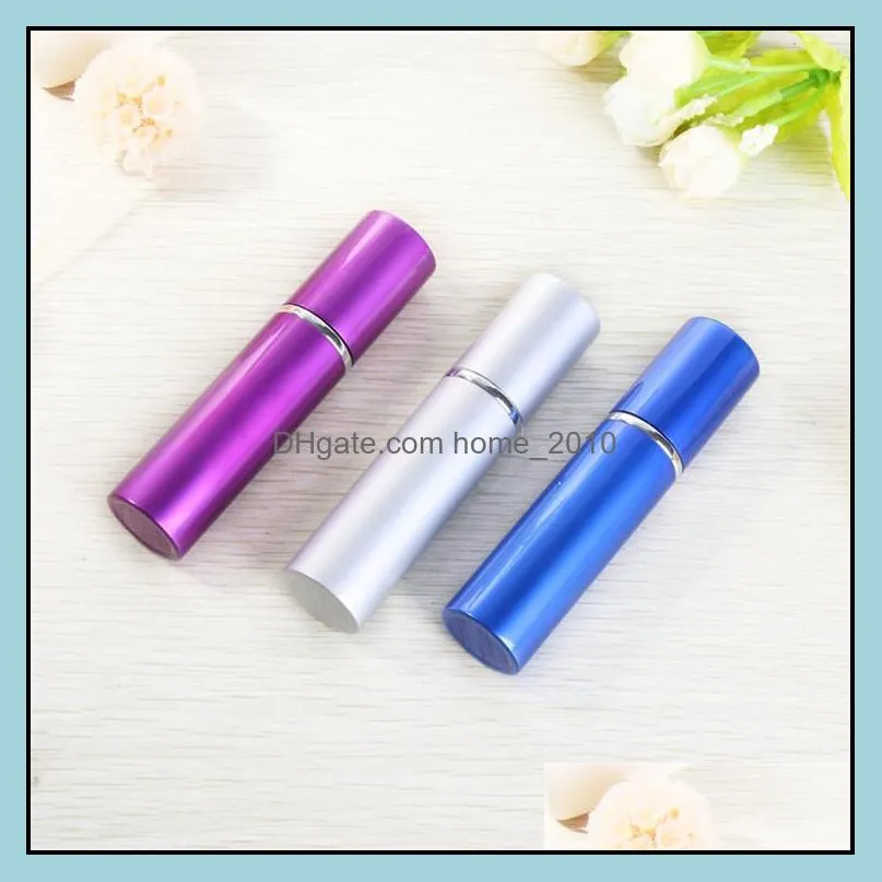 5ml refillable portable mini perfume bottle traveler aluminum spray atomizer empty perfumery bottle