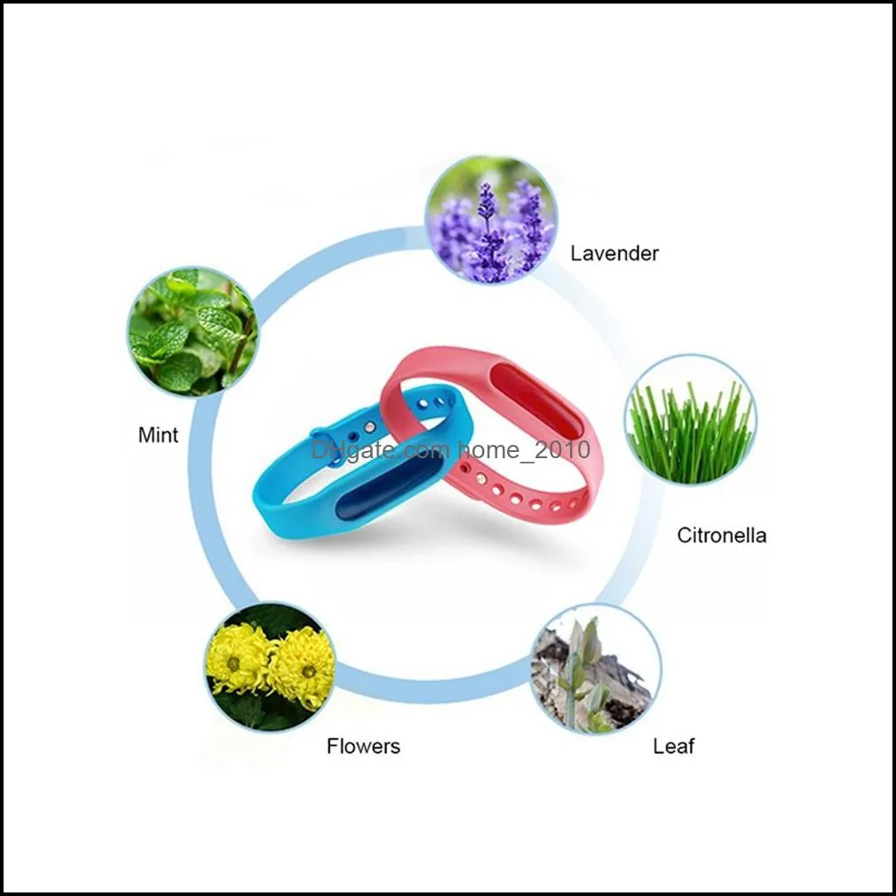 kid mosquito repellent bracelet silicone wristband summer plant essential oil capsule mosquito repellent band pest bug control killer