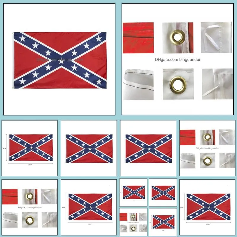 2020 usa confederate flag two sides printed union rebel flags star pattern polyester banners goods in stock 5yh h1