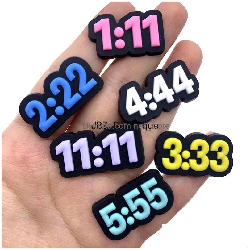 wholesale lucky numbers croc charms hispanic latino shoe charms parts accessories with buckle clog pins for teens girls boys adult