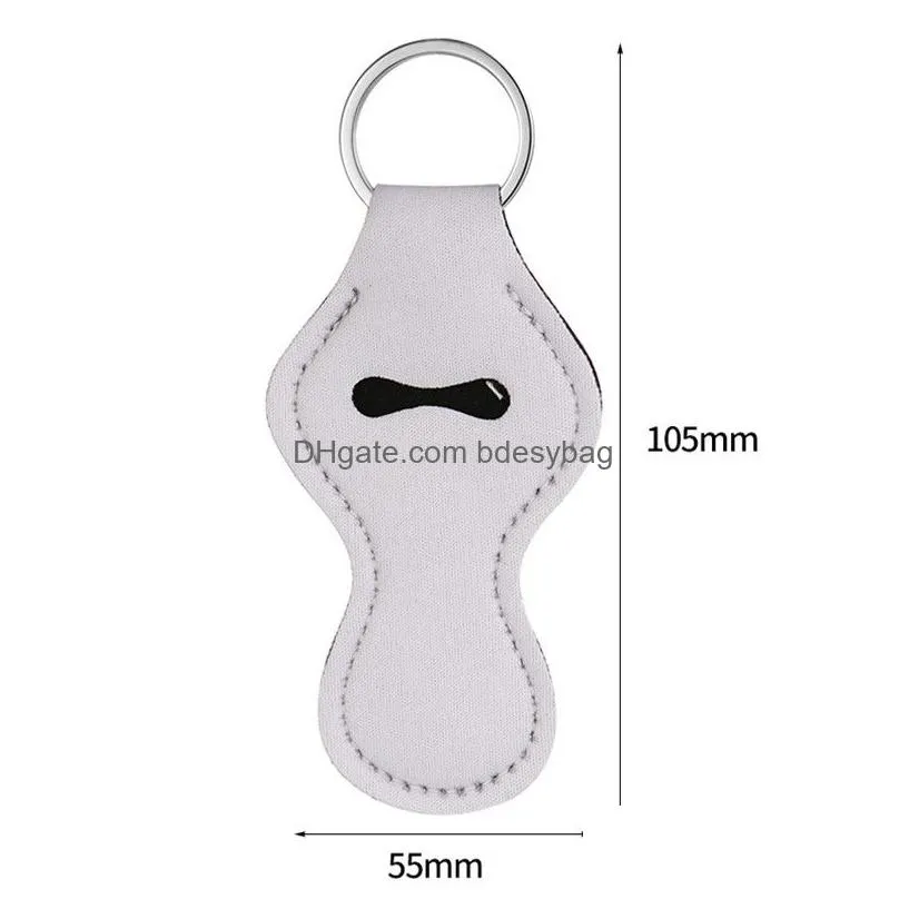 2022 new sublimation blank diy keychains neoprene materials fish rectangle bottle shape designer keychain lover keychains car key ring for woman man friend