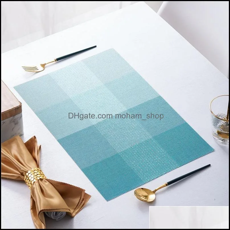 washable pvc nonslip dining table placemat diagonal frame stainproof dish bowl ecofriendly pad place