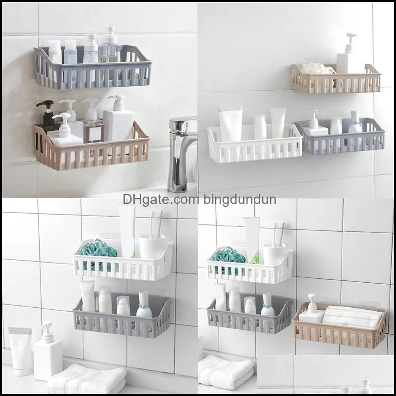 strong selfstick shelf rack corner shower kitchen accessories decoration