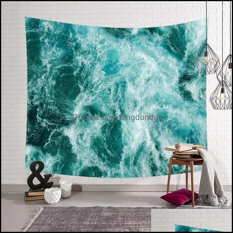 tapestries beach wave ins hanging cloth art wall tapestry home decoration mural towel