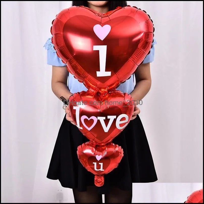 i love u balloon red heart balloons valentine day decorations and gift idea for him or her wedding birthday