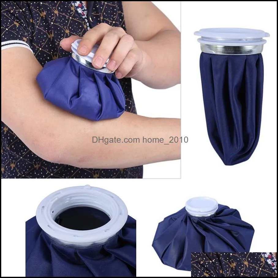 reusable 6 inch sport injury ice bag medical cooling cloth ice bag customizable blue first aid health care cold therapy ice pack dh0651