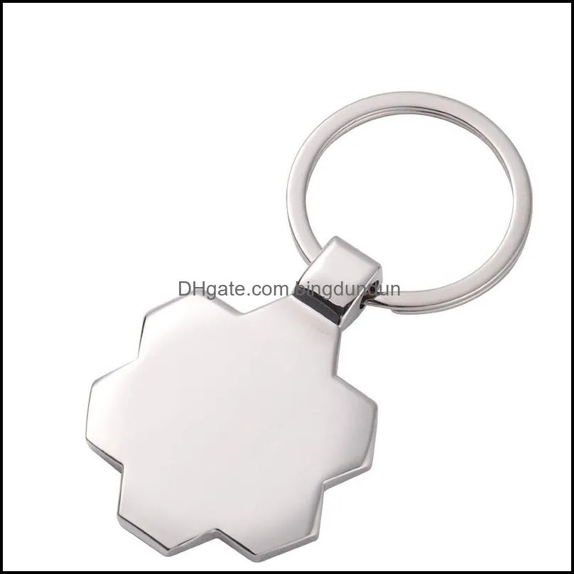 party favor sublimation keychain a88 series european and american metal keychains charm