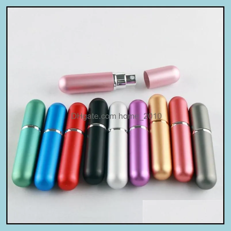  5ml portable mini refillable perfume bottle with spray scent pump empty cosmetic containers spray atomizer bottle for travel