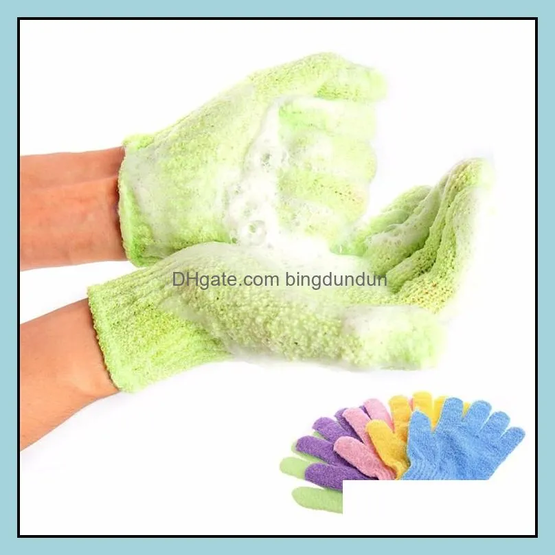 2020 skin bath shower wash cloth shower scrubber back scrub exfoliating body massage sponge bath gloves moisturizing spa skin cloth 8