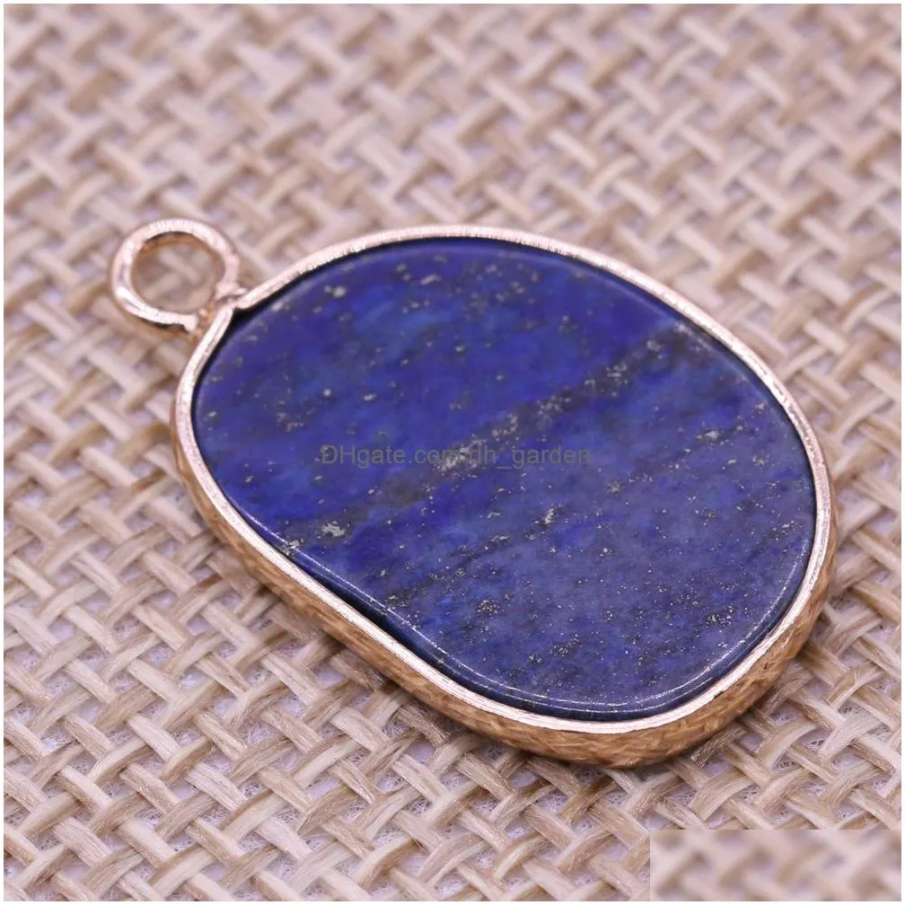 natural stone charms foot shape rose quartz lapis lazuli turquoise opal pendant diy for necklace earrings jewelry making 15x25mm