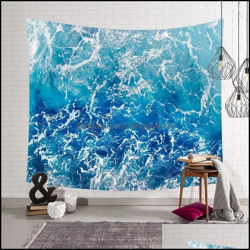 tapestries beach wave ins hanging cloth art wall tapestry home decoration mural towel