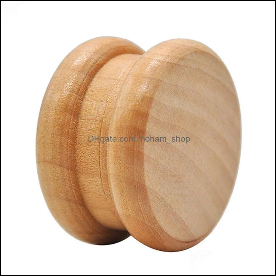 wholesale creative smoking accessories wood tobacco grinders 2 layers portable 55mm wood grinders wood tobacco grinder dh0754 t03