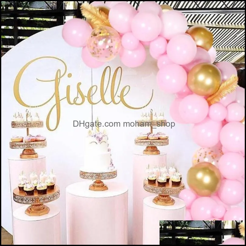 169pcs macaron balloons garland arch rose gold confetti wedding birthday baloon decor baby shower supplies