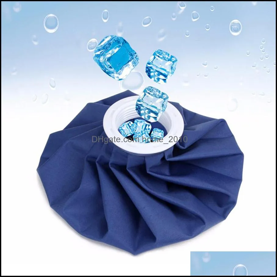 reusable 6 inch sport injury ice bag medical cooling cloth ice bag customizable blue first aid health care cold therapy ice pack dh0651