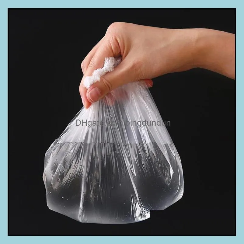 100 pieces disposable shower caps plastic waterproof headwear hotel hair dye showers cap beauty salon caps