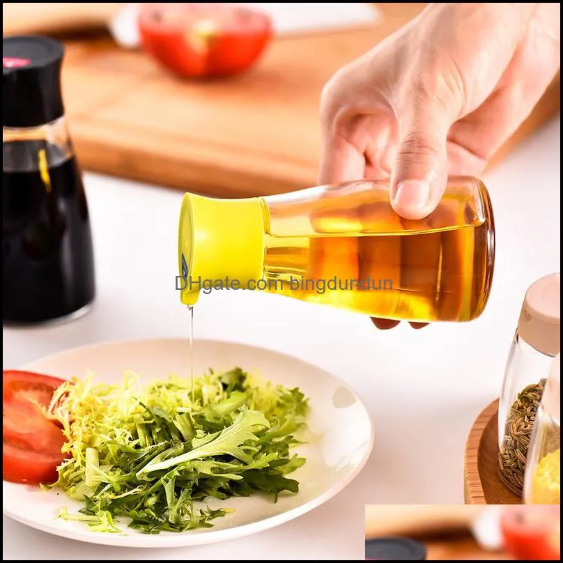 cooking utensils 180ml glass oil pot kitchen small oilbottle leakproof pots vinegar pot household seasoning bottles