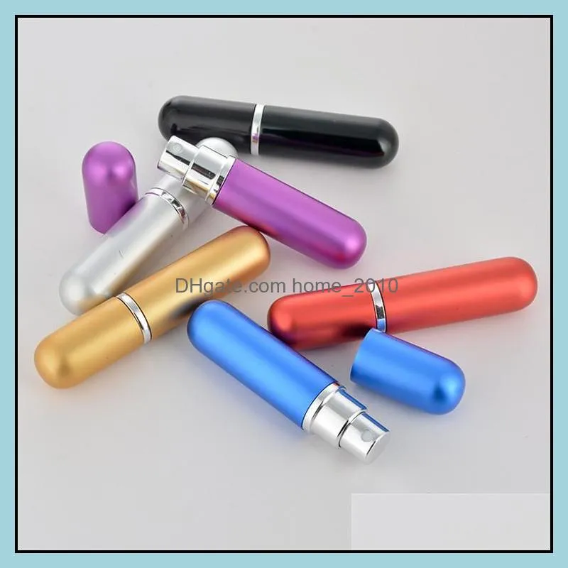  5ml portable mini refillable perfume bottle with spray scent pump empty cosmetic containers spray atomizer bottle for travel