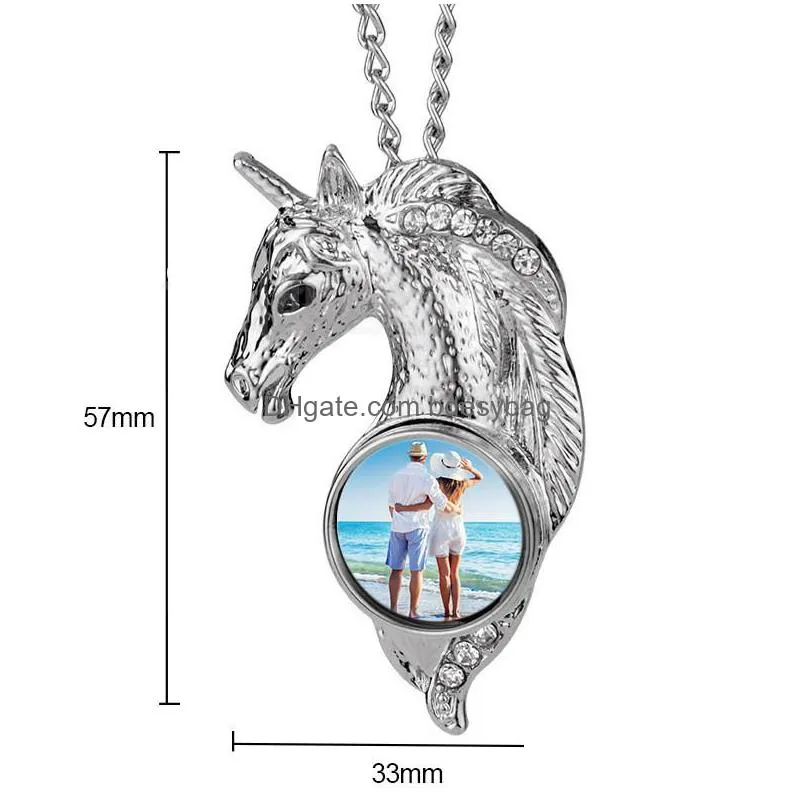 thermal transter sublimation blanks necklaces diy heart wing cross pendants designer jewelry diy silver plated christmas valentines day for women choker