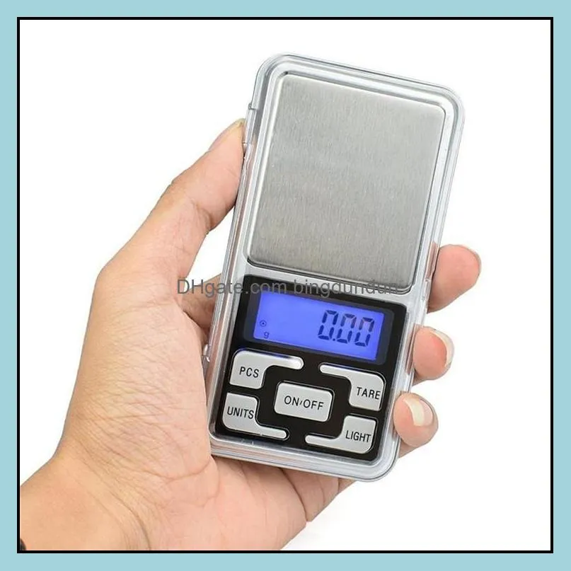 mini electronic pocket scale 100g 200g 0.01g 500g 0.1g jewelry diamond scale balance scale lcd display with retail package
