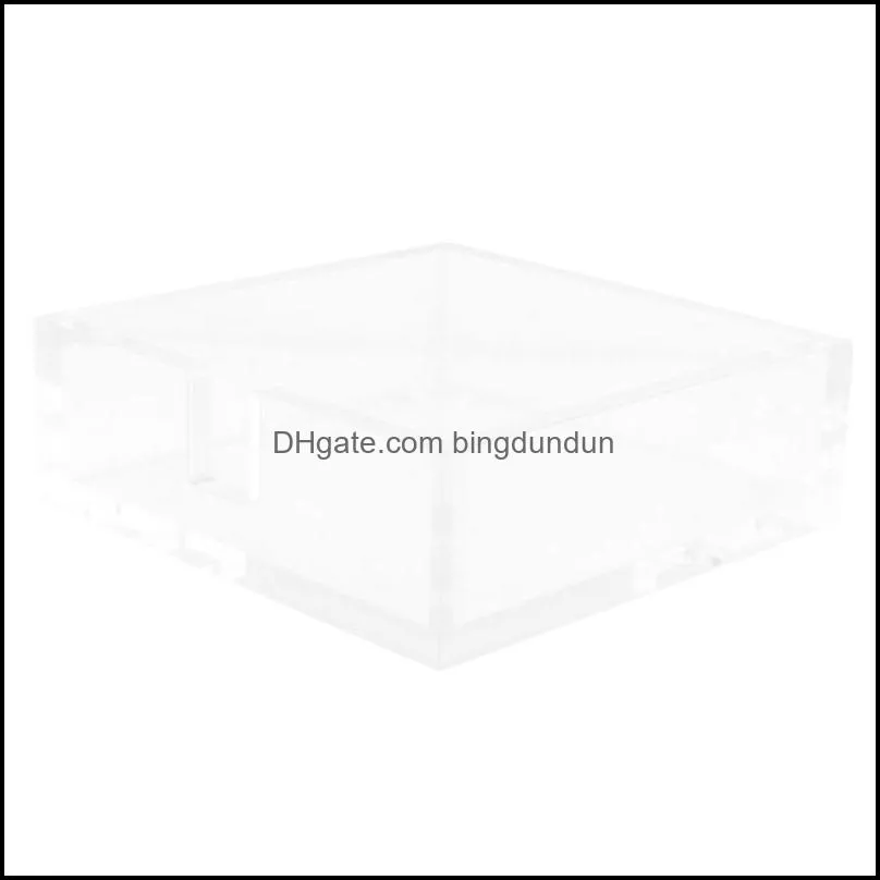 1pc transparent acrylic tabletop napkin holder cocktail paper towel container