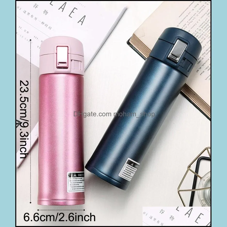 304 stainless steel vacuum flasks bounce cups portable car business water bottles 500ml fashion bounce cup botttle vtky2337