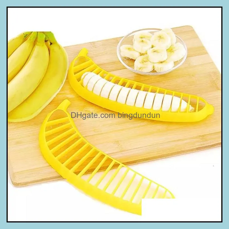 plastic banana slicer cutter fruit vegetable tool salad maker cooking tools practica slicer cutterl kitchen gadgets