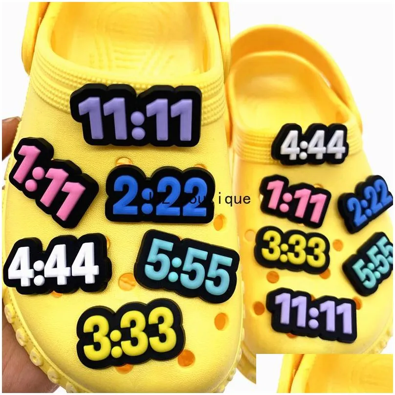 wholesale lucky numbers croc charms hispanic latino shoe charms parts accessories with buckle clog pins for teens girls boys adult