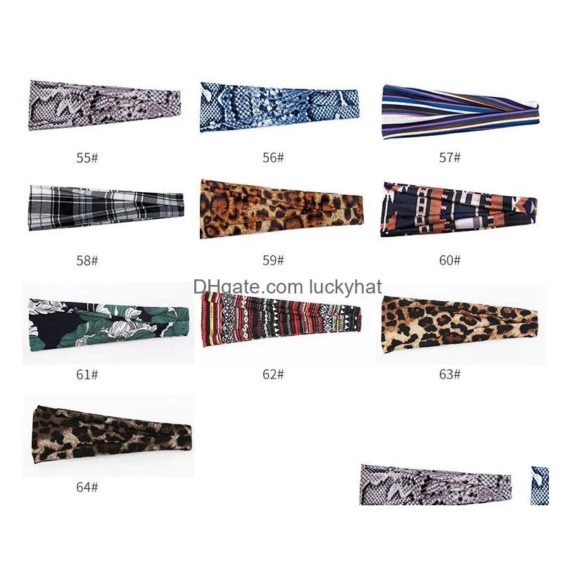 womens florals sports headband absorption band antisweat ladies wide brimmed headband 64 colors