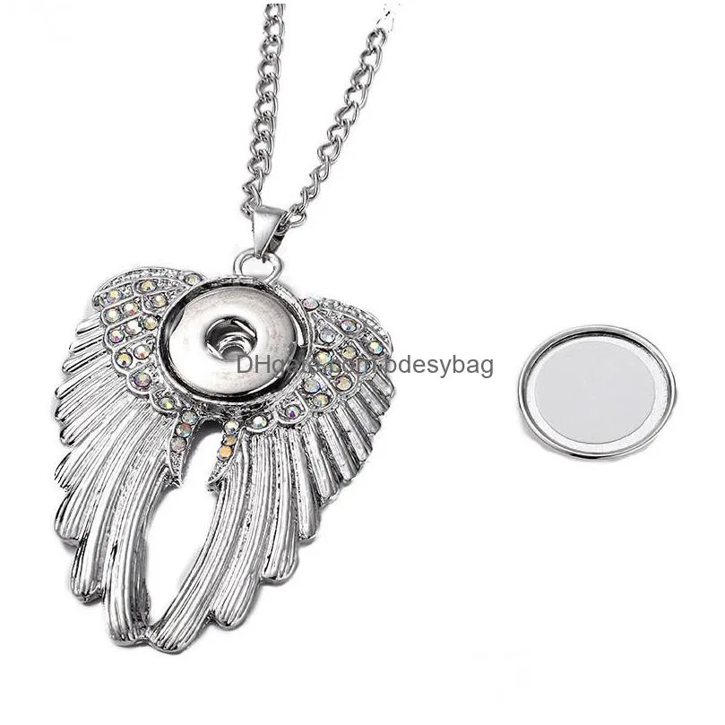 thermal transter sublimation blanks necklaces diy heart wing cross pendants designer jewelry diy silver plated christmas valentines day for women choker