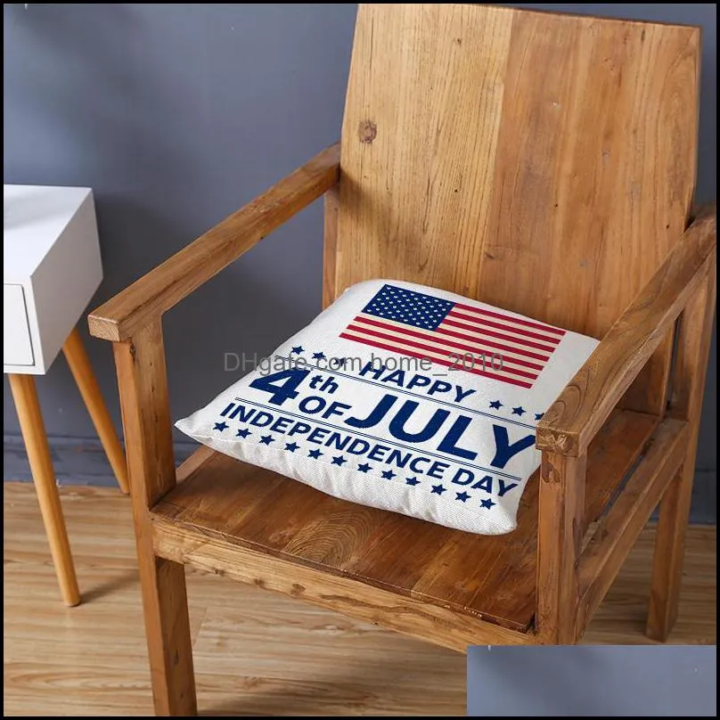 independence day pillowcase decorative sofa cushion case bed pillow cover july 4th car polyester