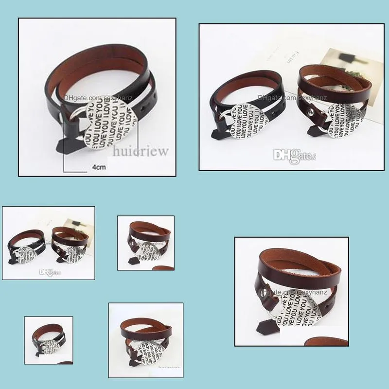 charm bracelets beautifully fashion statment bohemian snake leather bracelet pulseras heart style wrap infinity bracelets