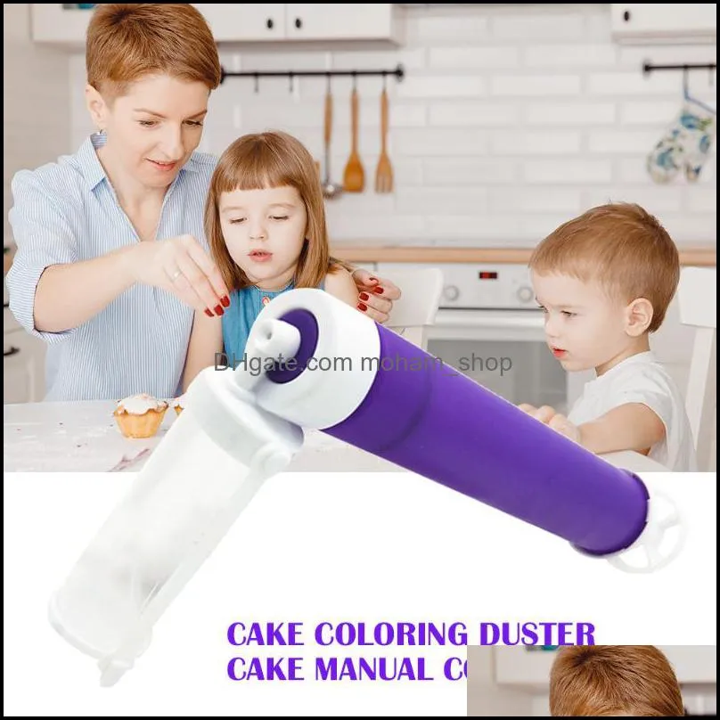 manual cake spray gun cake airbrush coloring sprayer duster manual watering can decorating tools kitchen baking tools