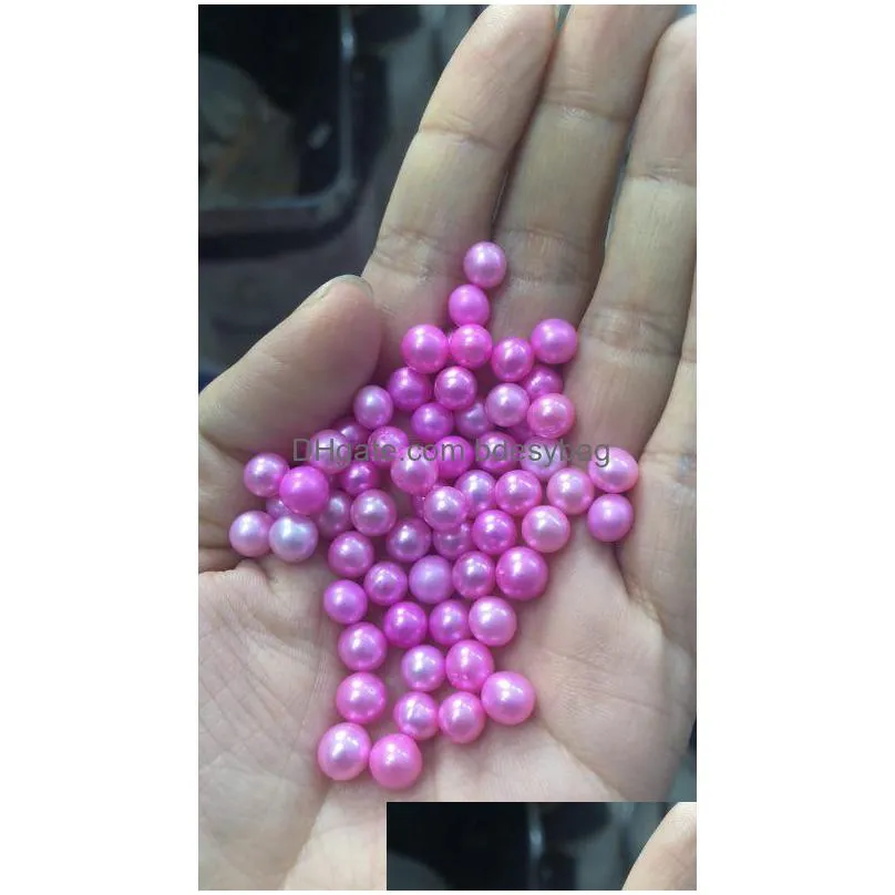 2020 new fashion diy beads natural  water pearl 67mm natural bulk multicolor grade particle pearl beads of pearl ornament