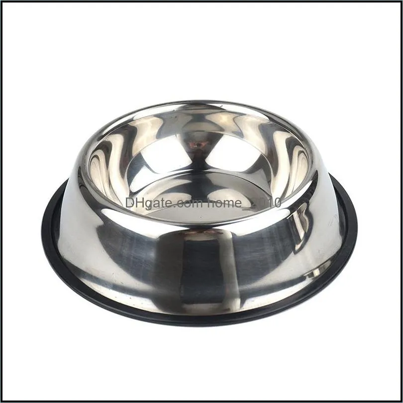 stainless steel dog cat bowl nonslip pet feeder pet bowl pets supplies cat food bowl pet dog accessories vtky2332