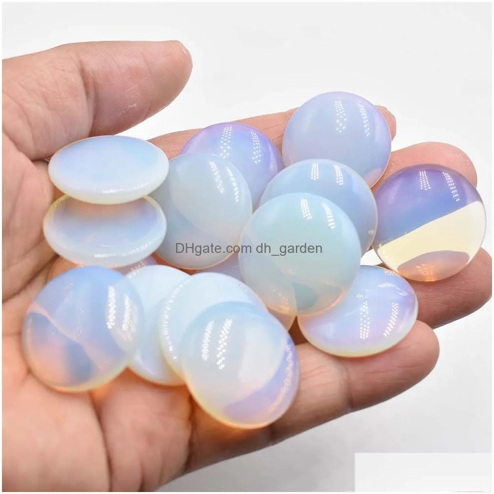 natural tiger eye stone charms rose quartz mixed 25mm round cabochon beads for diy jewelry making