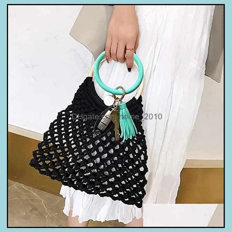 fashion women tassels bracelets bangle pu leather party wrap key ring leopard lily print keychain wristband sunflower drip oil circle keys holder chain