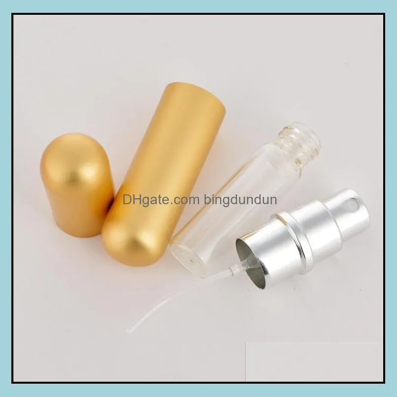 5ml portable mini refillable perfume bottle with spray scent pump empty cosmetic containers atomizer