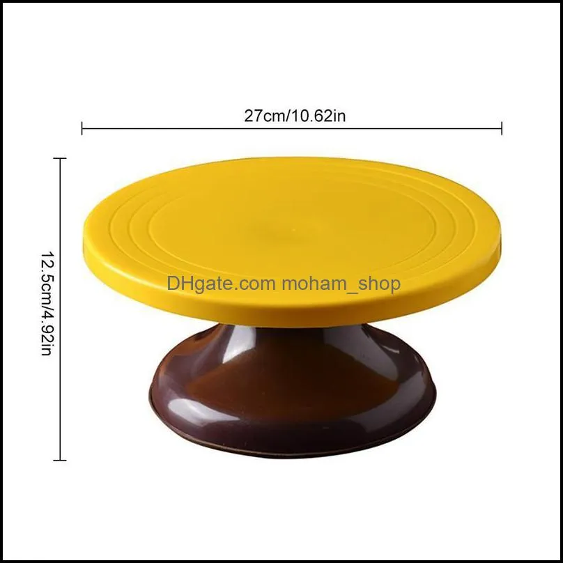 baking pastry tools 1pc rotating cake turntable revolving antislip display stand decorating diy accessories