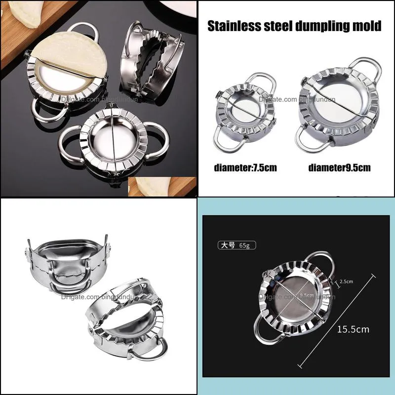 stainless steel dumplings tool lazy diy jiaozi maker device easy dumpling peeling slicer mold kitchen accessories