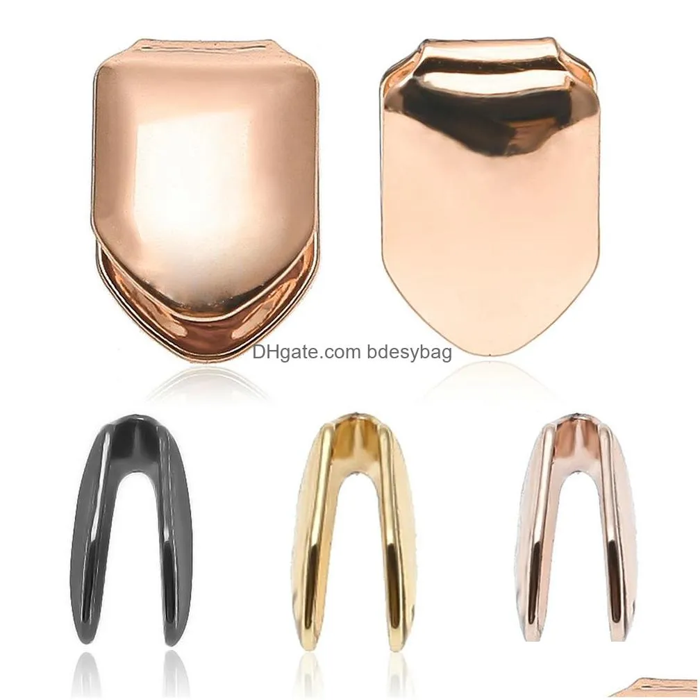 2019 single metal tooth grillz gold silver color dental grillz top bottom hiphop teeth caps body jewelry for women men fashion vampire