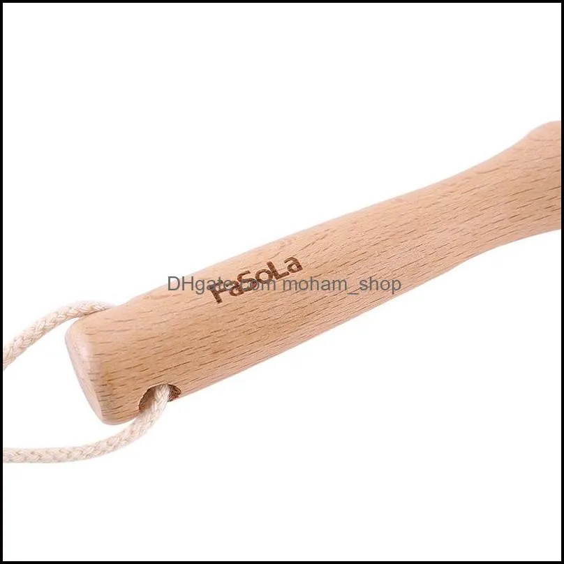 natural pot brush beech wooden handle pan dish cleaning brush hanging nonstick pan cleaner cup brush kitchen accessories vt0667
