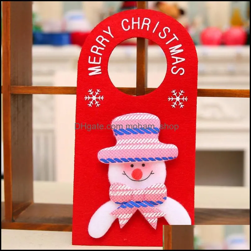 merry christmas door hanging pendant ornament christmas decoration for home el door xmas gift year party decoration dbc vt1069