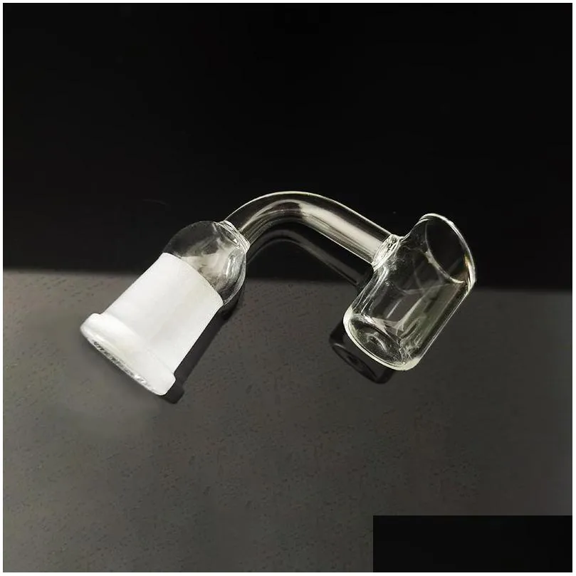 clear 14mm female glass bowls tobacco herb bowl pyrex smoking pipes thick glass pipe for dab rig percolater bong adapter transparent bent type smoke tube